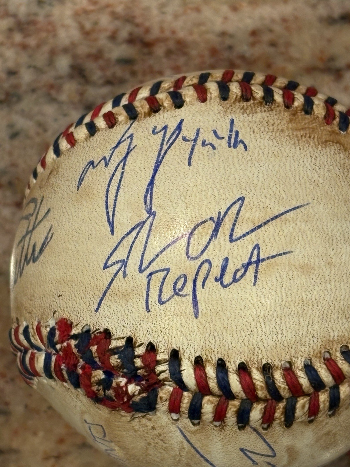 Sandlot Cast Signed Custom Baseball w/8 Signatures- Beckett W Holo