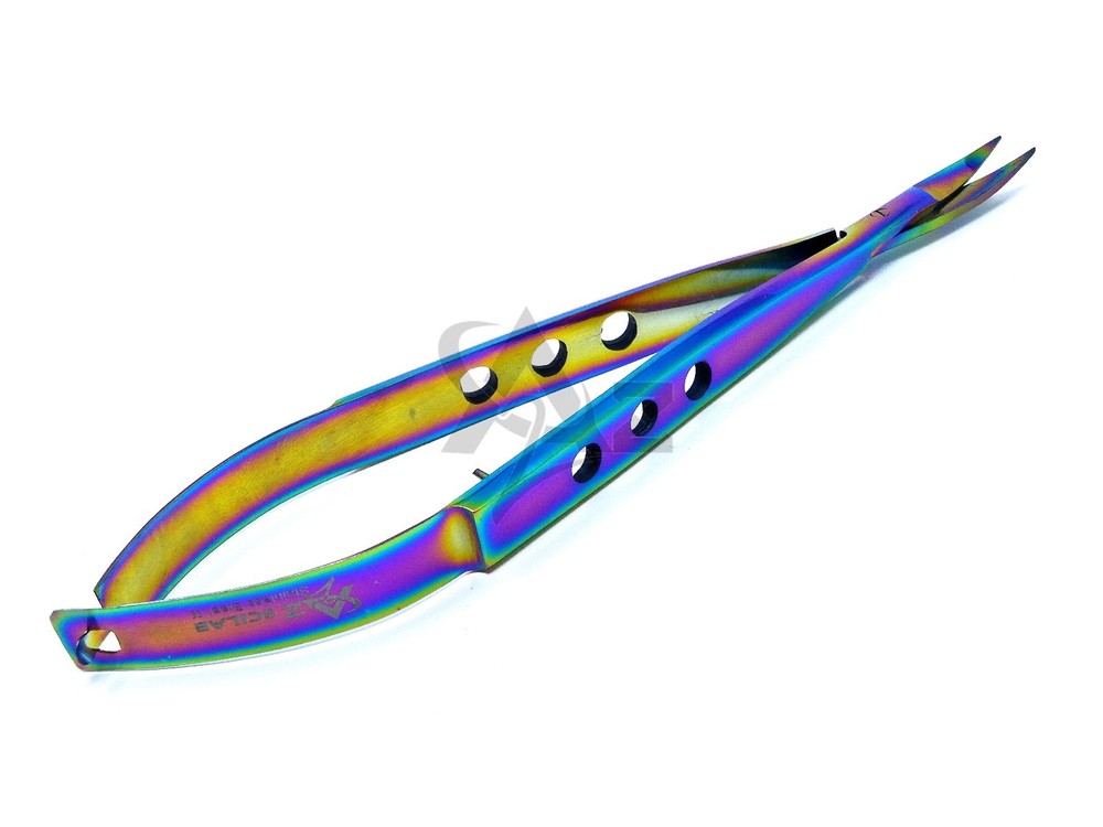 CASTROVIEJO Stitch MicroSurgical Scissors Sharp/Sharp 5.5"Curved Premium Quality