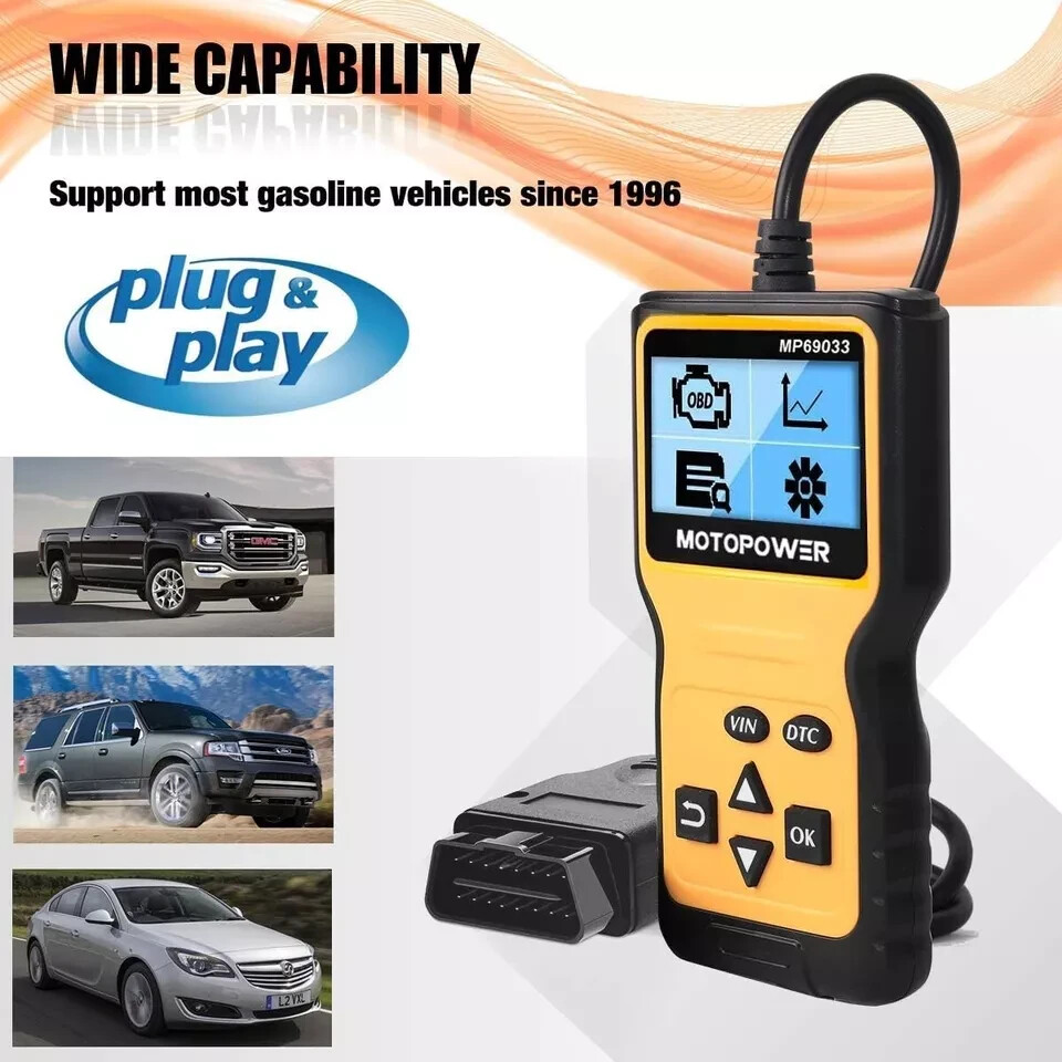 MOTOPOWER MP69033 Car OBD2 Scanner Code Reader Engine Fault Scanner CAN Diagnost