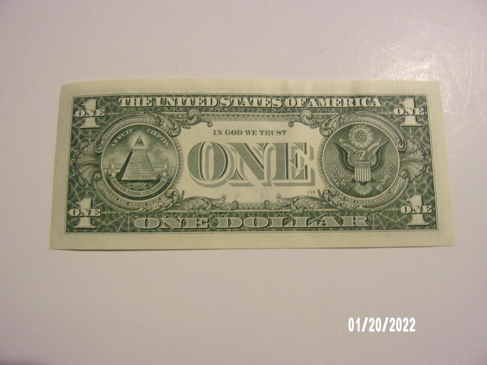 $1.00 Bill Cat Face