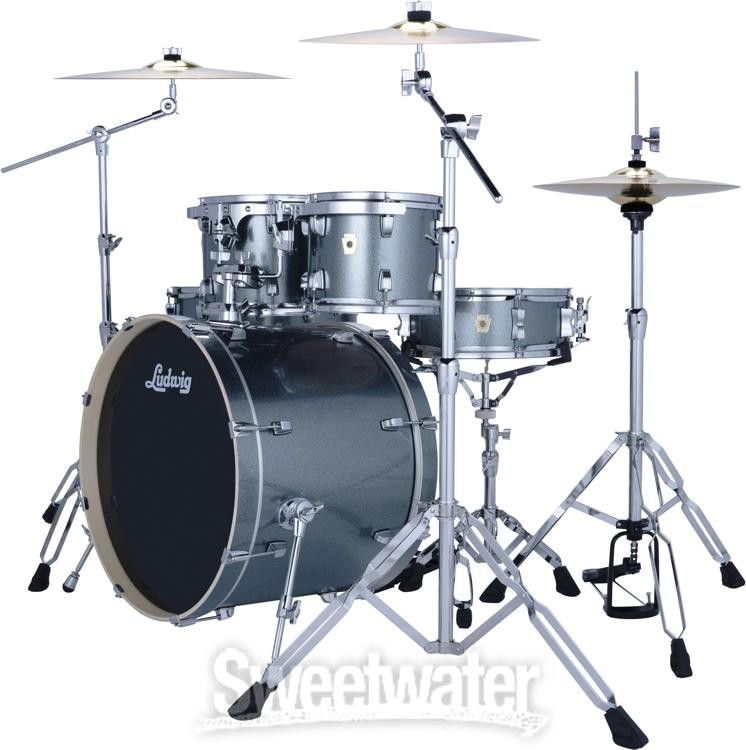 Ludwig Evolution 6-piece Complete Drum Set - Atlantic Sparkle