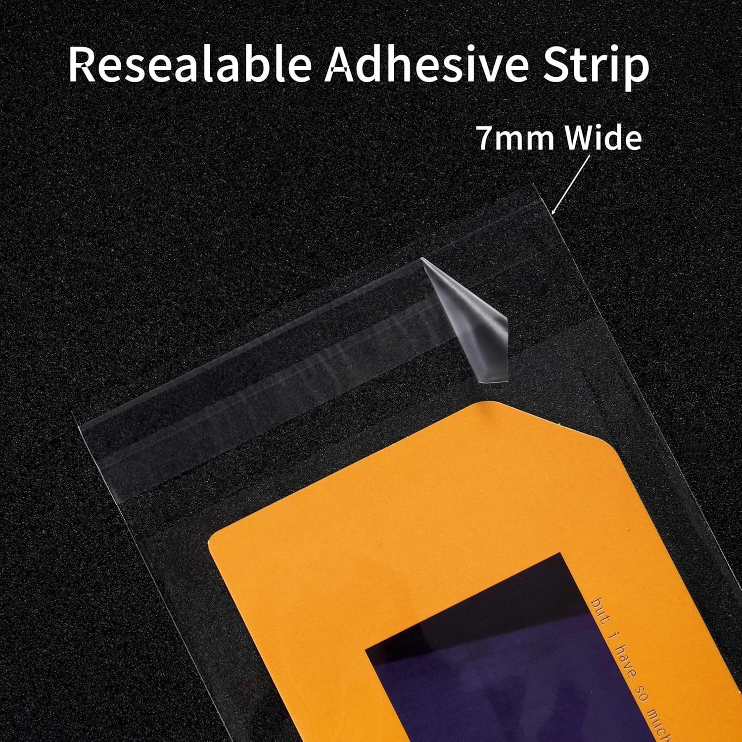 Plastic Cello Bags Clear Food Grade Self Sealing Bulk Pack of 200 4x6 Inches