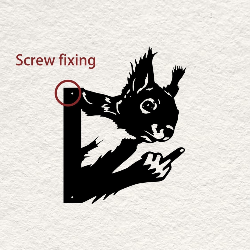 Middle Finger Squirrel,Squirrel Sign,Funny Squirrel Gift,Squirrel Lover Gift