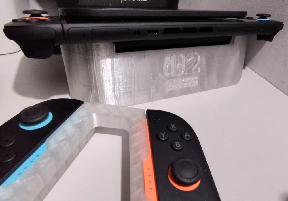 Nintendo Switch 2 Low Profile Horizontal Dock Stand Space Saving Console Holder