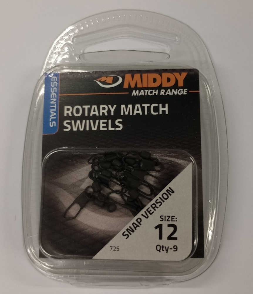 Middy Essentials Match Range Rotary match Swivels Snap Version 8's + 12's