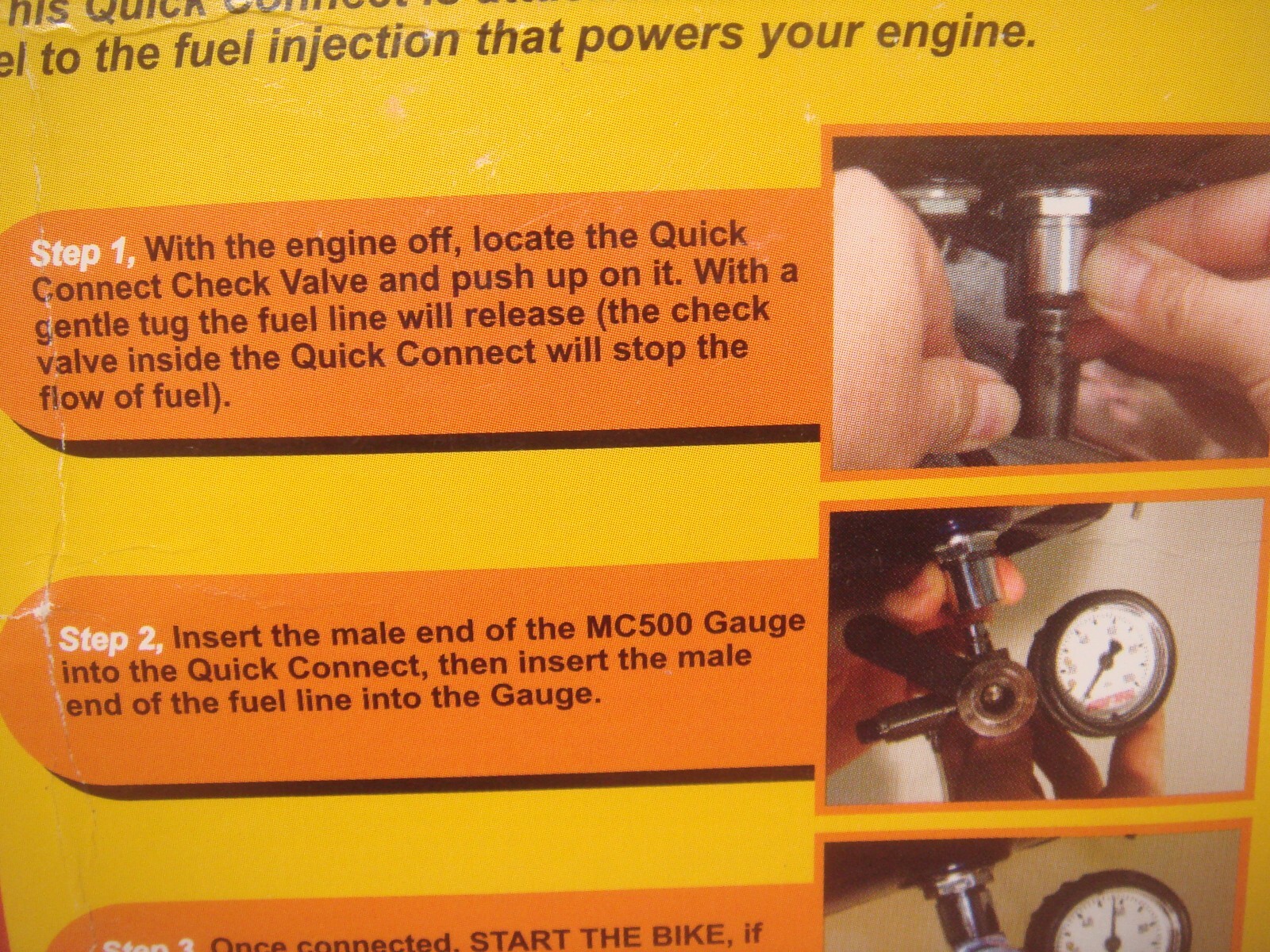 Harley Fuel Pressure Check Gauge Tool For EFI Twin Cam 2001 Up V-Twin 16-0591 Y2