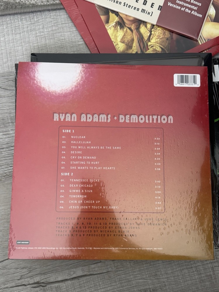 Ryan Adams Demolition (Record, 2002) Sealed Vinyl