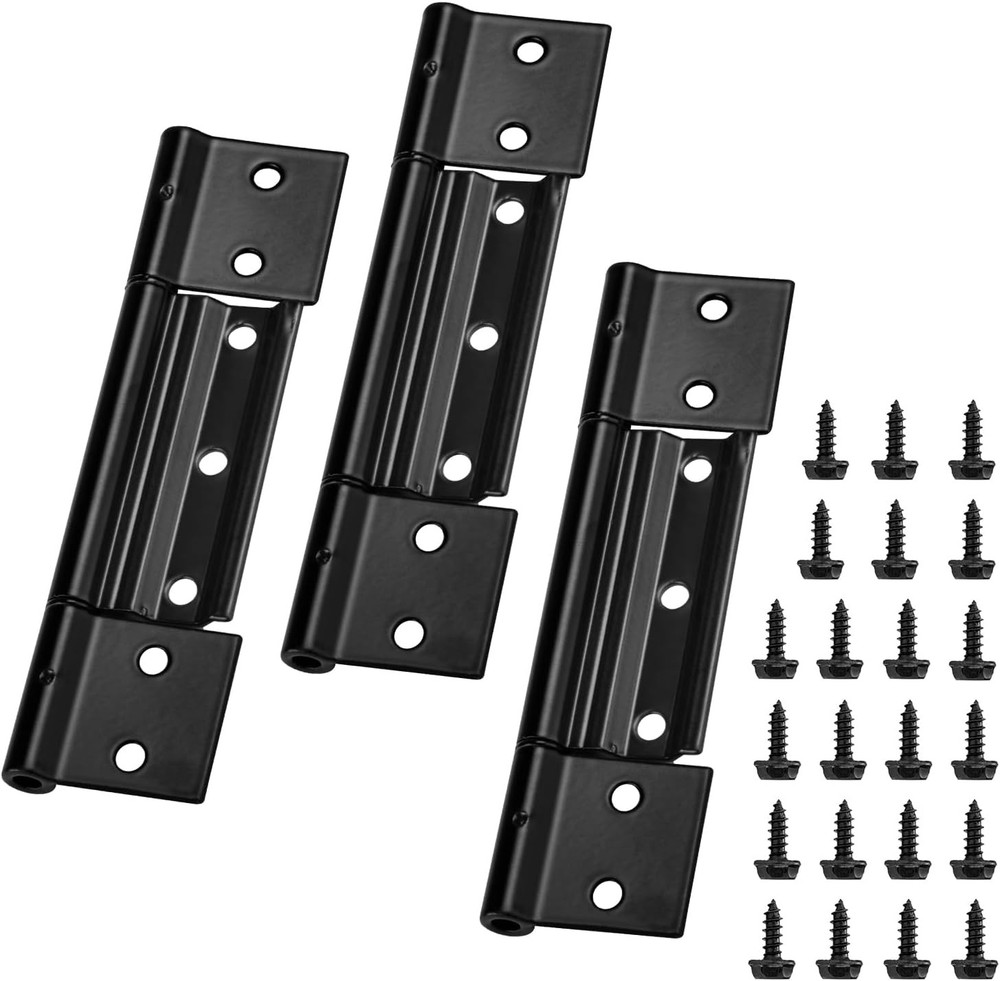 3 Pcs Storm Door Hinges Replacement fits for Larson Screen Hinges, Black