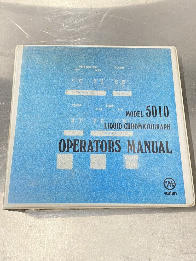 Varian 5010 Liquid Chromatograph - Users Guide / Manual