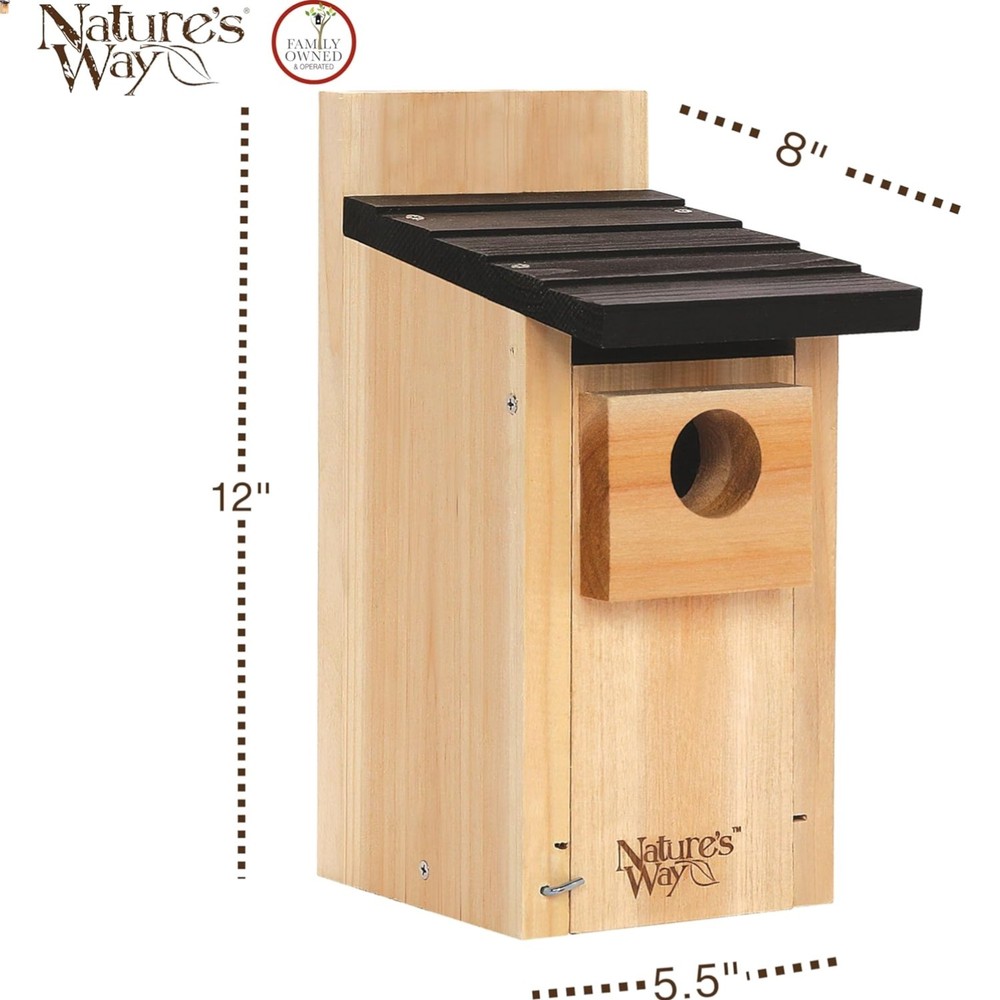 Bird Products Cedar Bluebird Box House