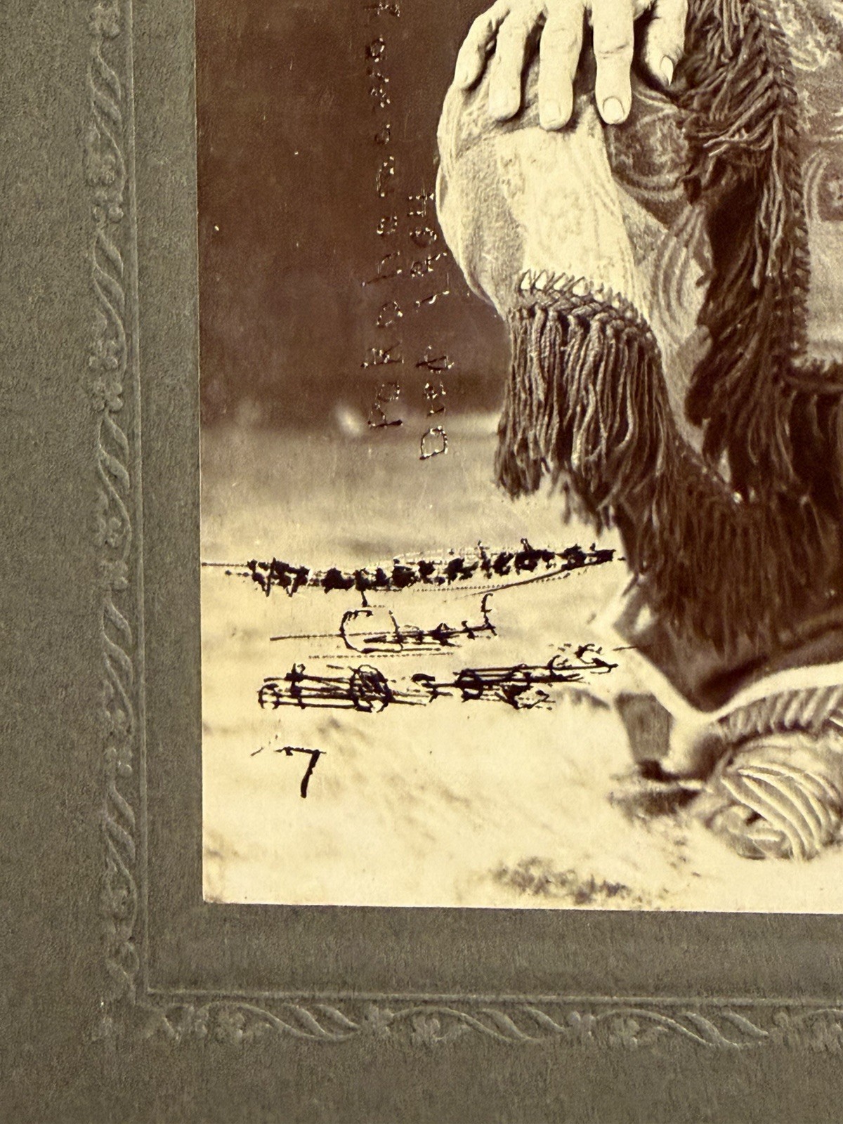 Antique Native American Indian Photograph of Chief Comoway Brohomon; 19th Cent