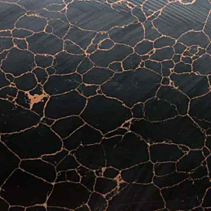 TruStone- Black with Copper Web - 1.5" x 6"- 1 Piece