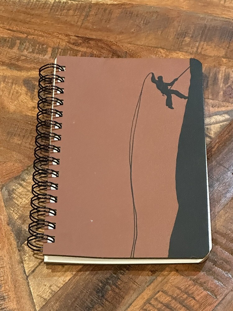 Rock Climbing Spiral Notebook Lined Journal