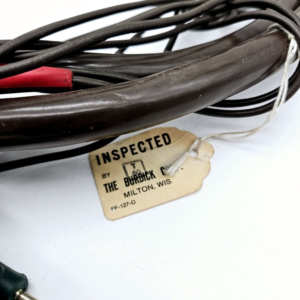 Burdick 10 Lead ECG/EKG Cable Brown Good Condition