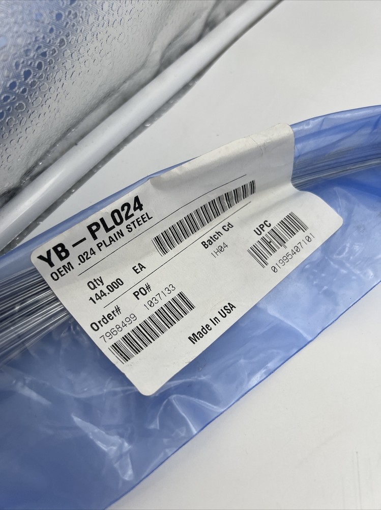 YB-PL024 Plain Steel Guitar Single String OEM .024 144 ct