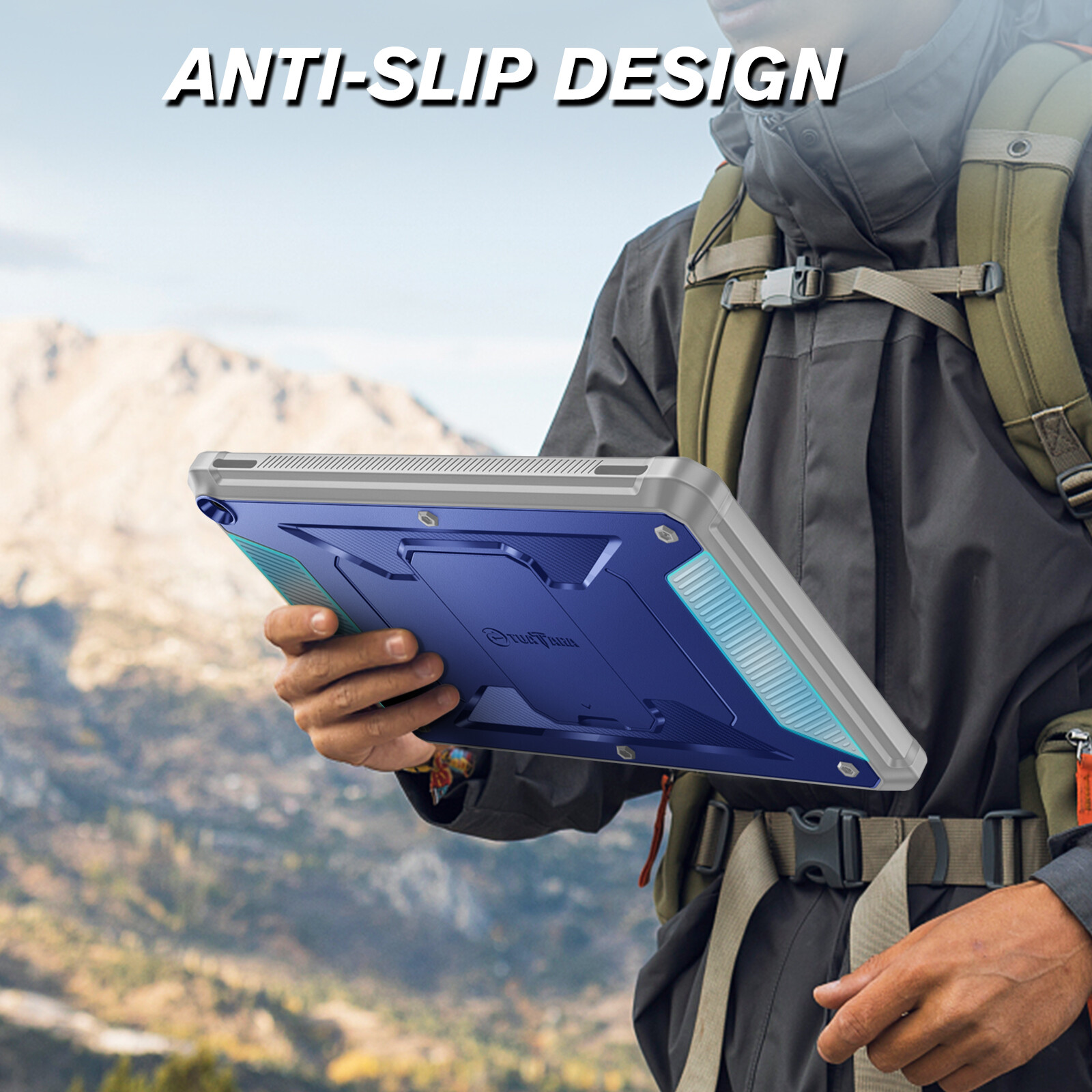 Hybrid Case for Amazon Fire HD 10 Tablet (13th Gen 2023) Rugged Kickstand Cover