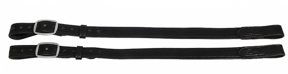 HFP Monostrap Stirrup Leathers-Black-28"