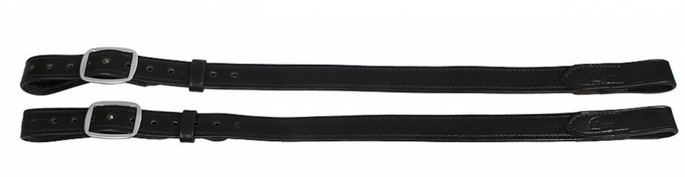 HFP Monostrap Stirrup Leathers-Black-32"
