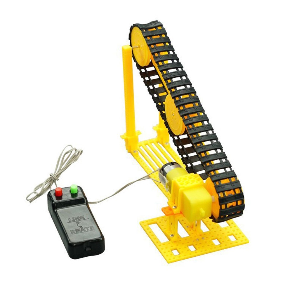 DIY Scientific Experiment Conveyor Belt Developing Intelligent Electric