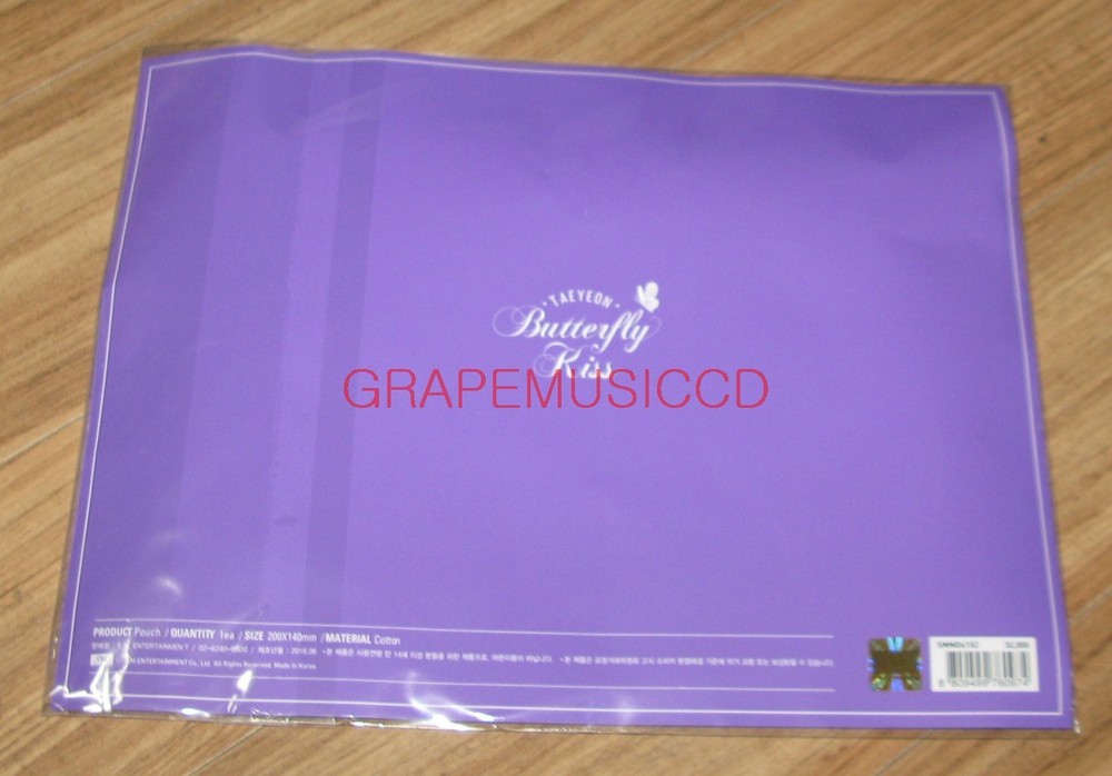 TAEYEON GIRLS' GENERATION BUTTERFLY KISS CONCERT OFFICIAL GOODS POUCH NEW