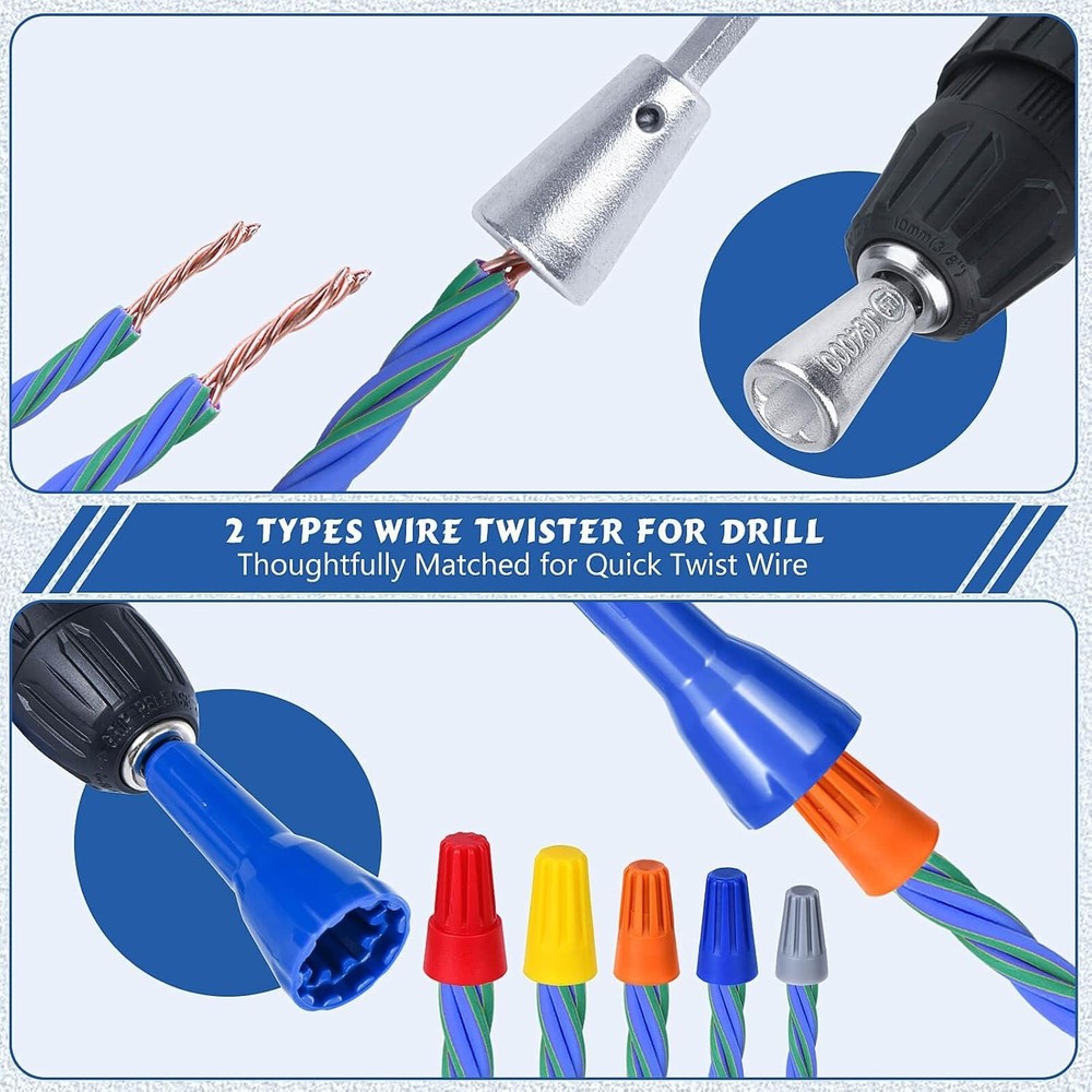 Professional Quality Wire Stripper Drill Attachment - Adjustable for All Gauges