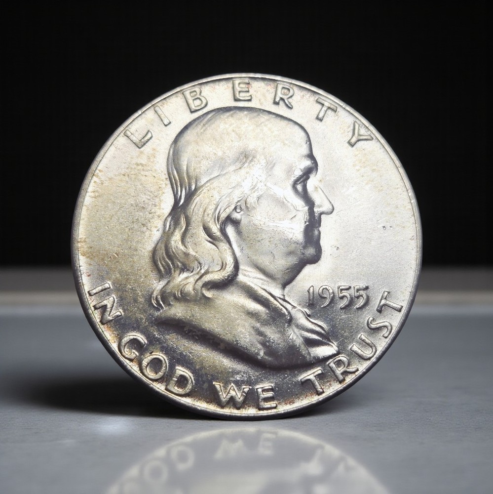1955 Franklin Half Dollar 90% Silver