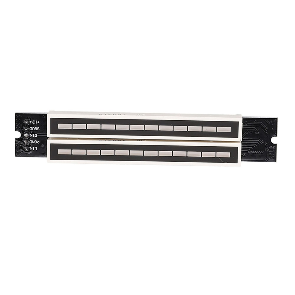 Dual 12 Stereo Level Indicator Adjustable Light Speed Level Meter Board Module