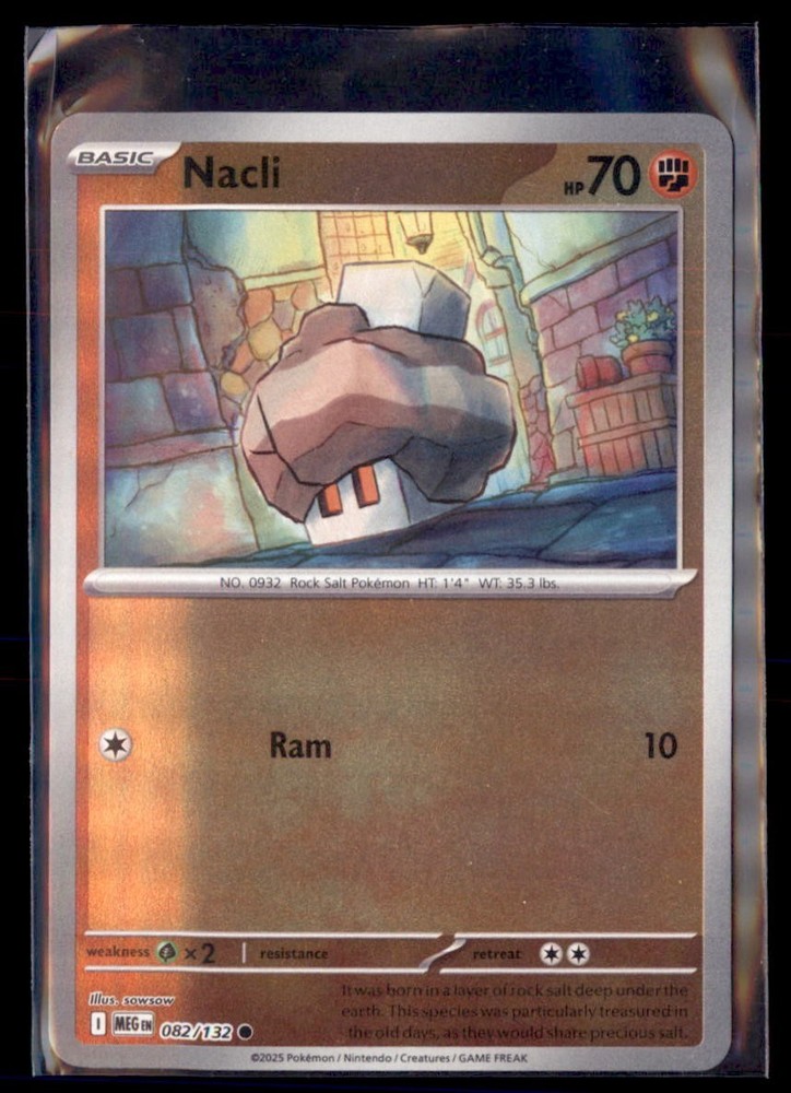 Pokemon Nacli ME01: Mega Evolution 082/132 Reverse Holo 5 Card Lot