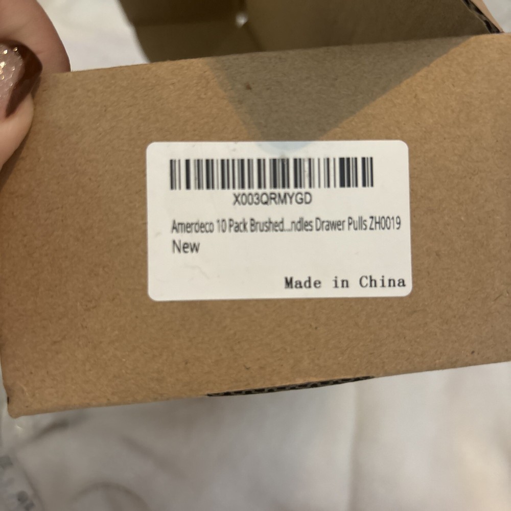 Amerdeco 10 Pack Brushed Gold Cabinet Pulls (read)