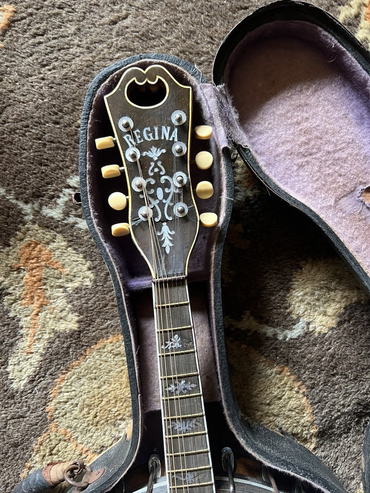 Regina 8-String Banjo 1920s with case