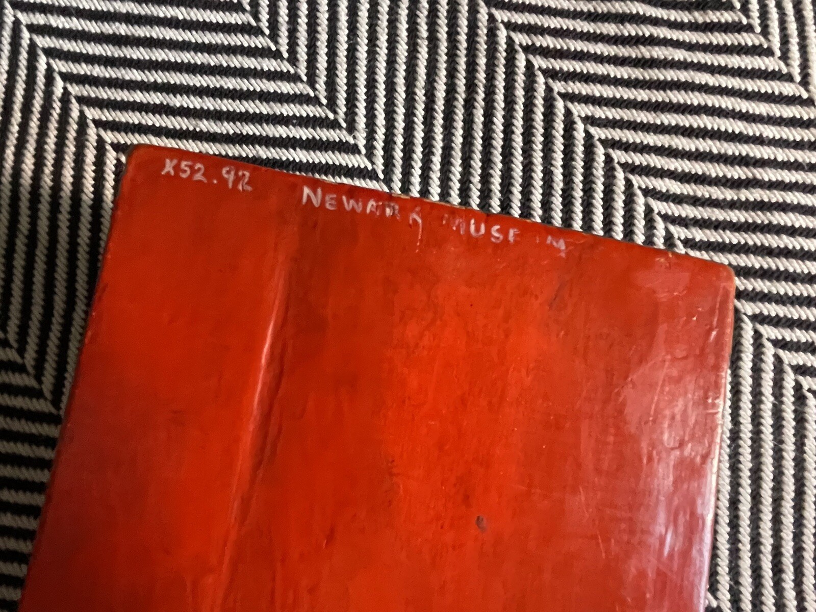 Large Antique Olinala Lacquered Wooden Box Chest Handmade Guerrero Mexico