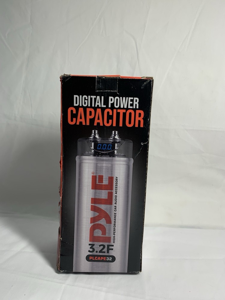 Pyle 3.2 Farad Digital Power Capacitor High Performance Car Audio Accessory