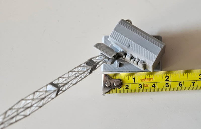 N Scale 1:160 Crawler Crane for Model Train Environment