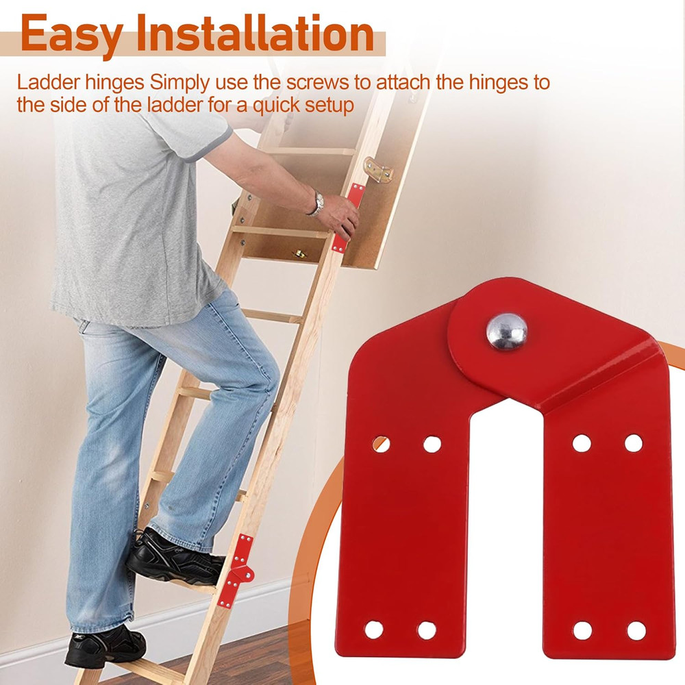 Attic Ladder Hinge for Ladder Pull Down System, Step Attic Folding Stairs Hardwa