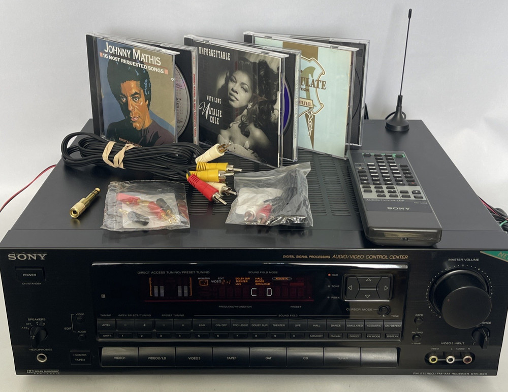 TESTED Sony STR-D911 Digital Sig. Processing Audio/Video Control + REMOTE BUNDLE