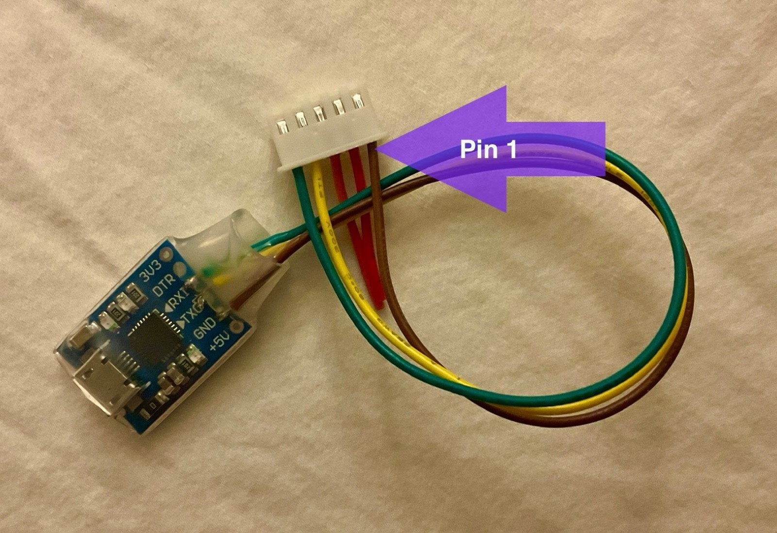 USB2TTL adapter with cable for Makerbot Replicator Z18 and others