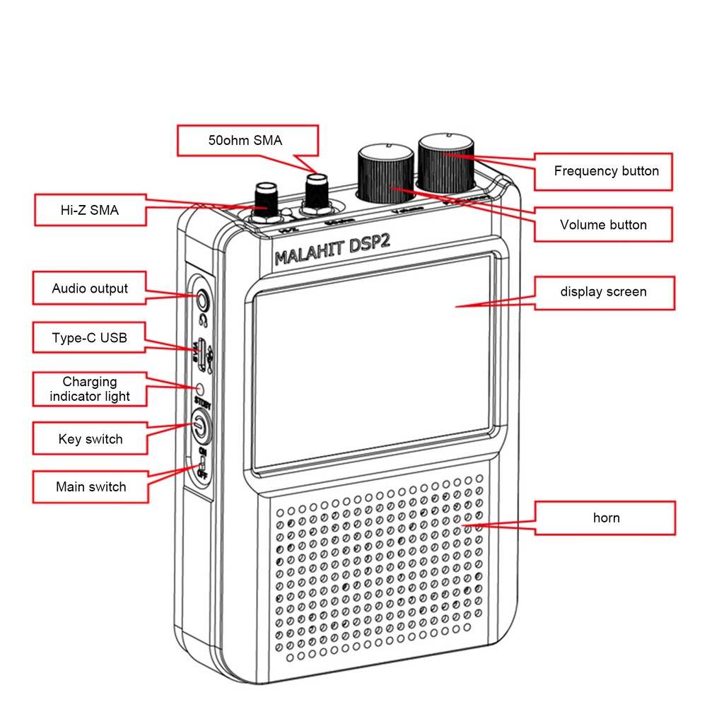 Genuine Second Generation Firmware 2.40 Malahit-DSP2 SDR Malachit Receiver US