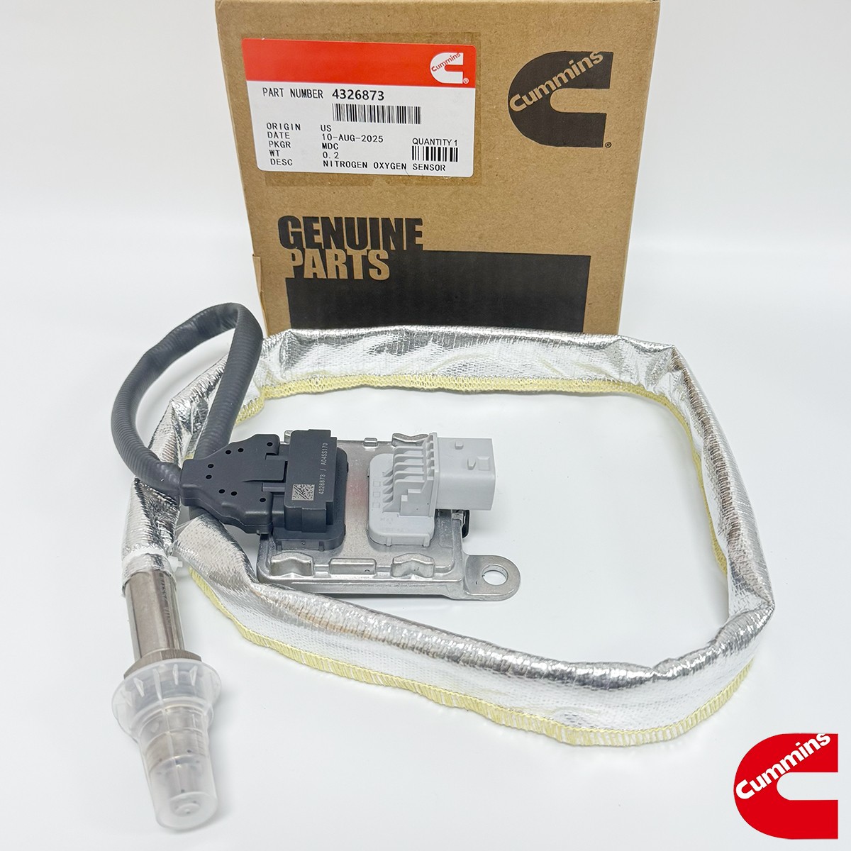 Cummins 4326873 2872948 Nox Sensor Nitrogen Oxide Sensor for 13-18 Dodge Ram 6.7