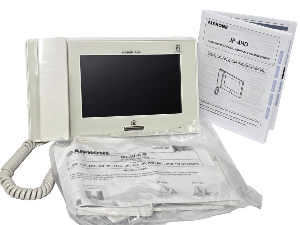 Aiphone JP-4HD 7" Video Sub Station with LCD Touchscreen