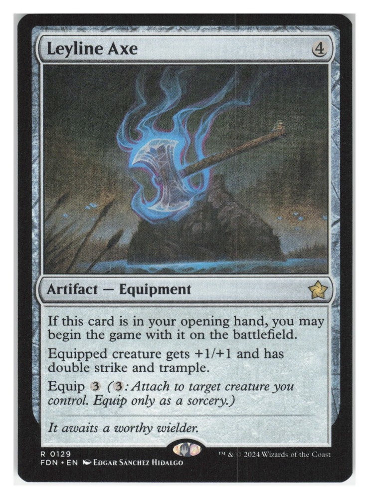 Leyline Axe #129 (NM) Foundations FDN Magic MTG