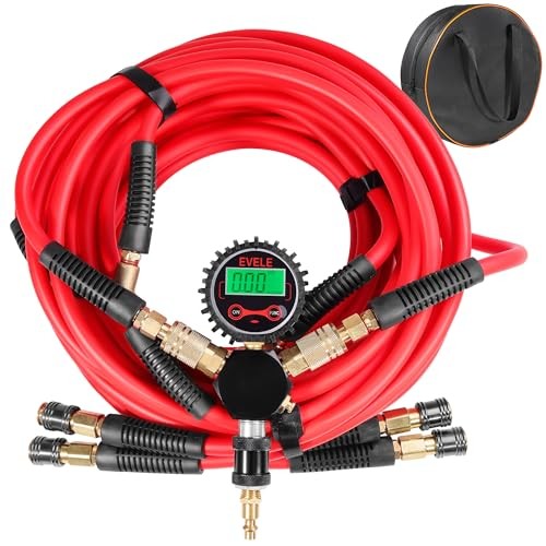 Off-Road Rapid 4-tire Inflation Deflation System, Portable Simultaneous 4