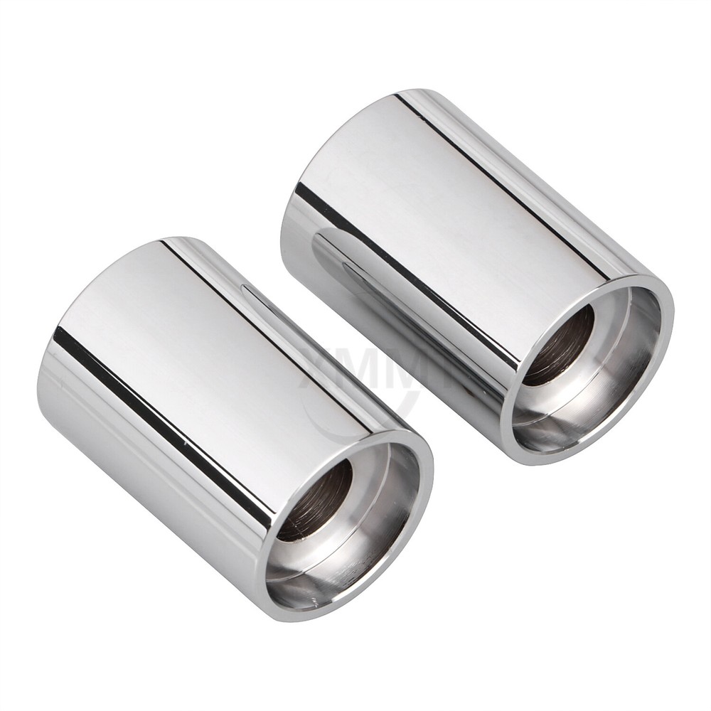 Chrome 1.75" Riser Extensions For Harley 1" Handlebars Softail Fatboy XL883 1200