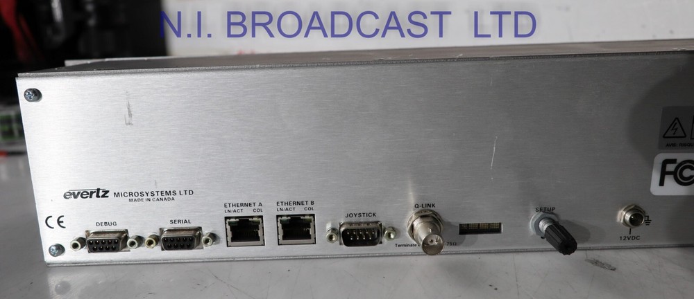 1x Evertz cp2032e ethernet IP router matrix panel