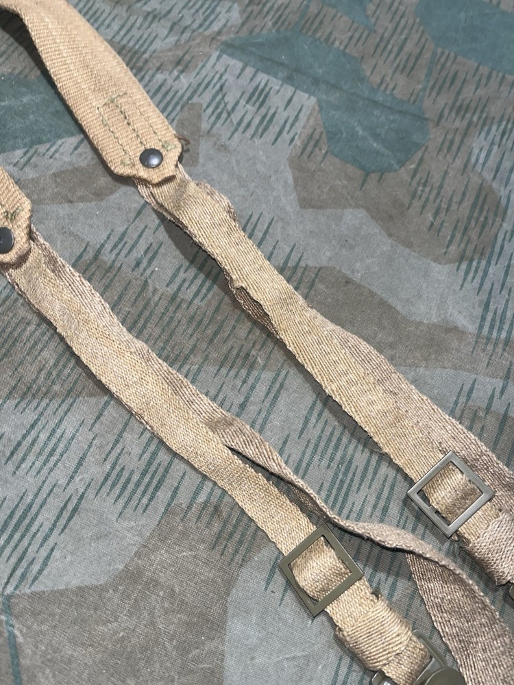 WW2 German Style Post War Czech Uniform Enlisted Web Y Straps Harness for Belts