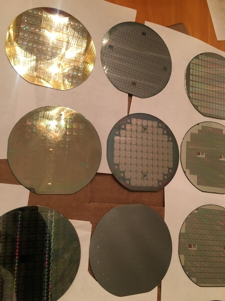 4" Unknown Silicon Wafer 1980s Extremely Rare