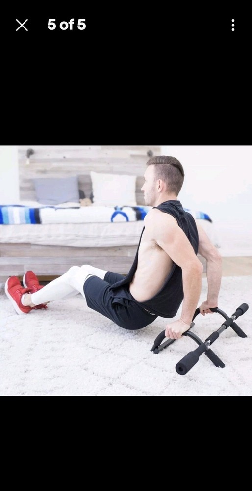 ProsourceFit Multi-Grip Lite Pull Up/Chin Up Bar Heavy Duty Doorway Upper Bod...