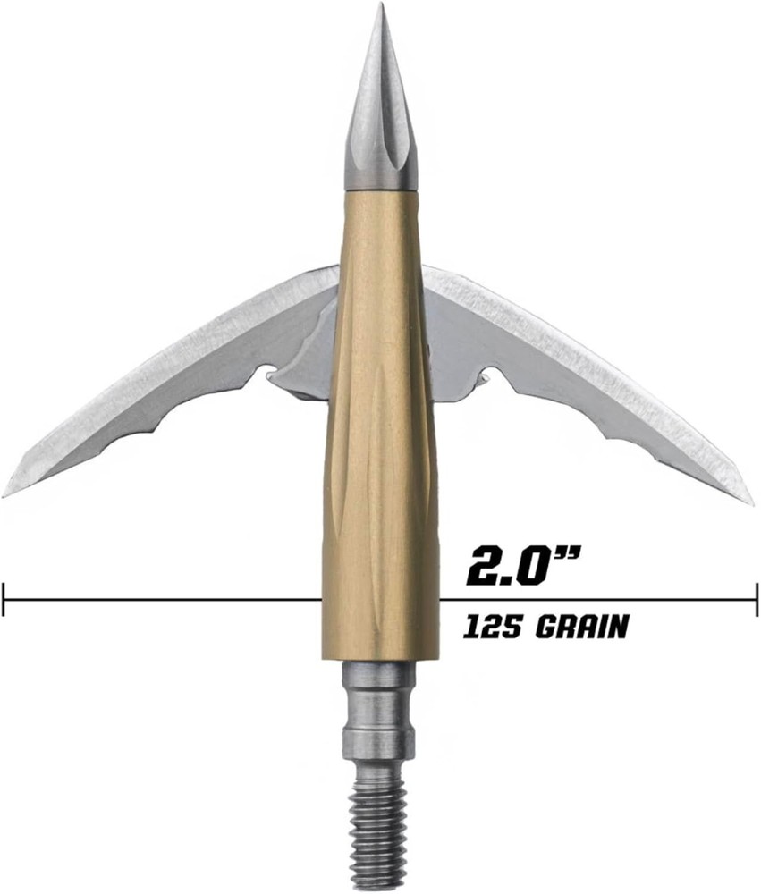 Fastest Deploying Broadhead with Bone Evasion Tech 125 Grain Black