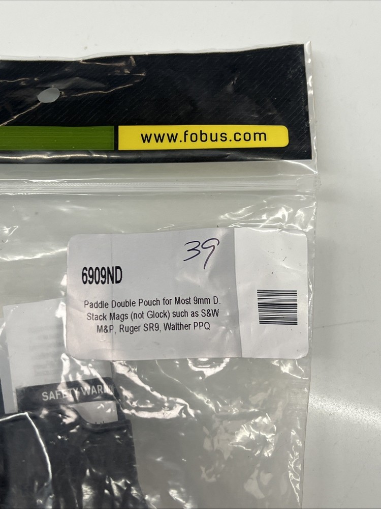 Fobus double magazine pouch for Most double-stack (Not Glock) 6909ND NEW