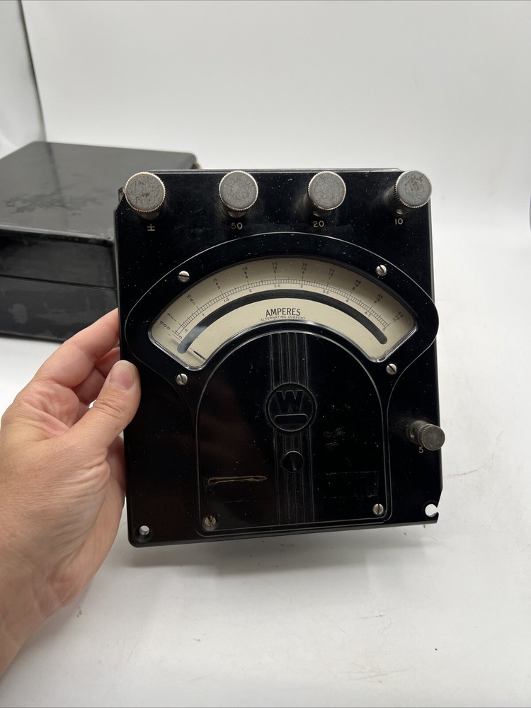 Westinghouse Portable Transformer Type AMMETER Type PA-5 Frequency 25-135 Cycles