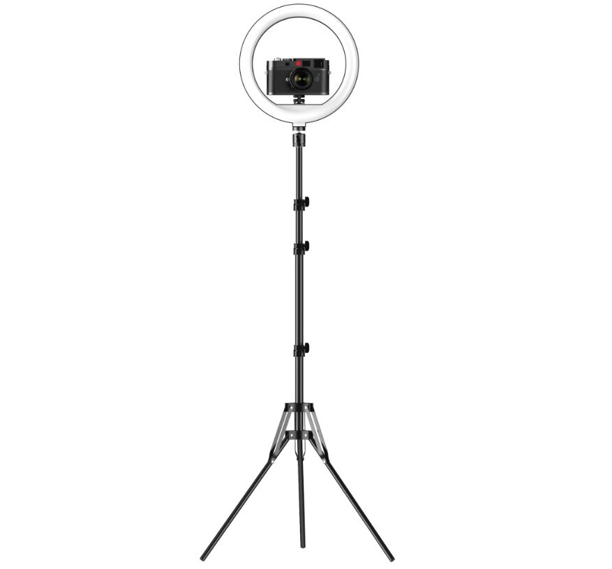 10" LED Ring Light & 2.1M Tripod Stand for DSLR Cameras
